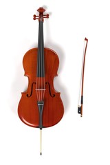 Fototapeta na wymiar 3d rendering of cello musical instrument