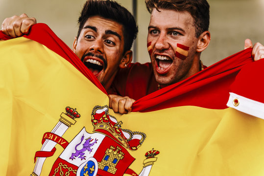 Supporters from Spain at Stadium