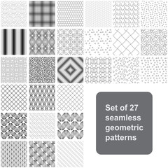 Monochrome elegant seamless pattern