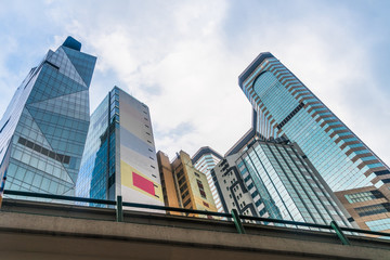 low angle view of modern buildings