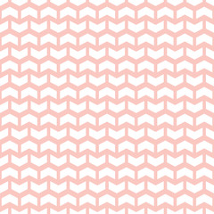 Geometric vector pattern with white arrows. Seamless abstract background