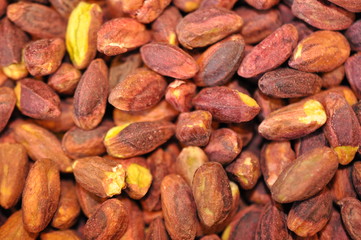 Background of dried pistachio 
