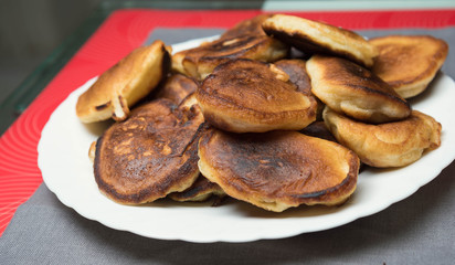 delicious homemade pancakes baking