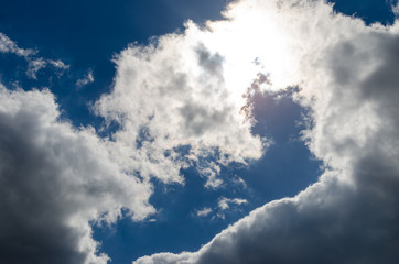 Blue sky with clouds