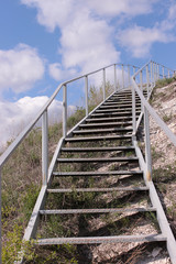 stairs leading on the top of the hill