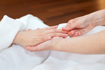 Obraz na płótnie Canvas Hand massage