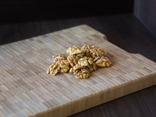 Walnut kernels and whole walnuts