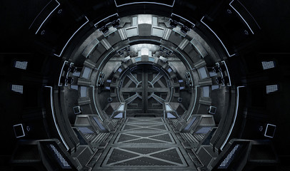 Spaceship Round Interior. 
