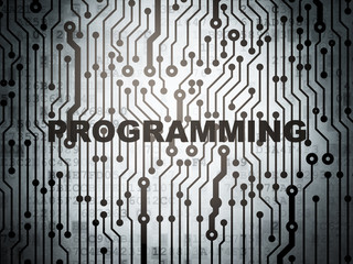 Programming concept: circuit board with Programming