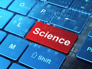 Fototapeta premium Science concept: Science on computer keyboard background