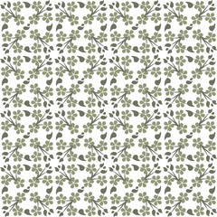 Seamless background image of cross clover green leaf vine