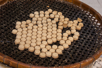 Chinese rice cookies in a shop in Macao, China