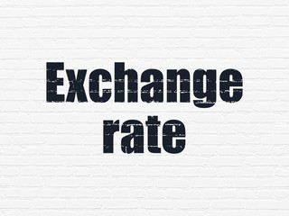 Banking concept: Exchange Rate on wall background