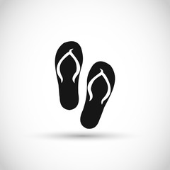 Flip-flops icon vector