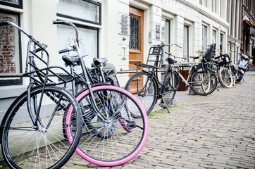 Naklejka na ściany i meble Amsterdam bikes