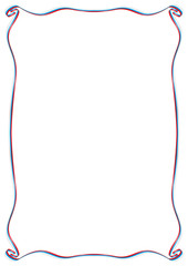 frame with Russian flag