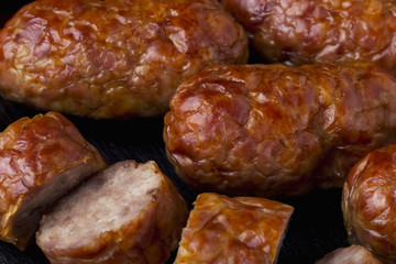 the fried sausage