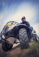 Racing ATV is sand. © Bondariev Volodymyr.