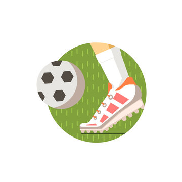 Football Round Sticker