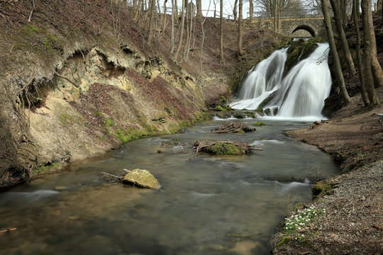 Der Lutter Wasserfall bei Gro&szlig;bartloff in Th&uuml;ringen