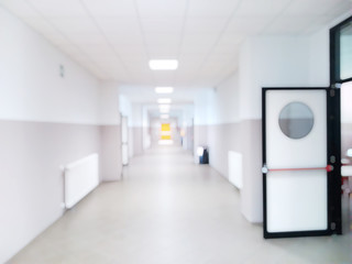 school blurred background