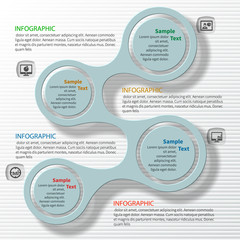 Abstract 3D Paper Infographics