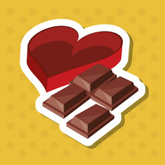 colorful chocolate design, vector illustration, sweet and delicious