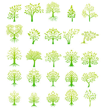 trees silhouette collection for your design