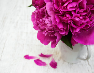 Peony flowers