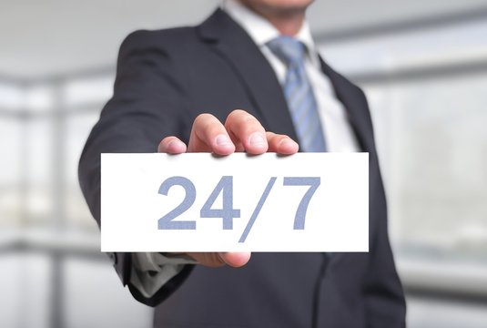 24/7 Service - Bereitschaft - Kundendienst - Verf&uuml;gbarkeit