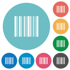 Flat barcode icons