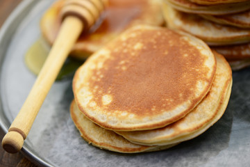 Dessert Pfannkuchen Sirup