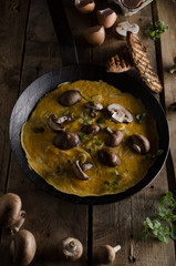 Omelette with mushrooms