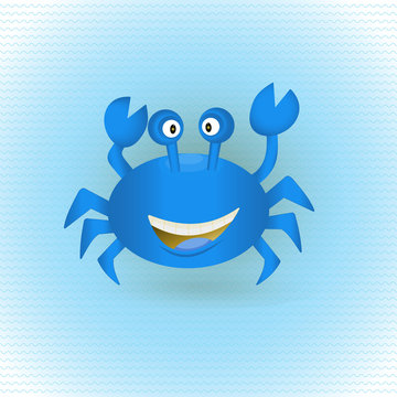 Hand Drawn Blue Crab