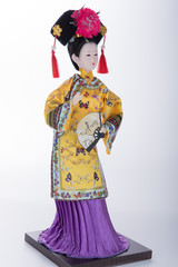 Ancient Chinese beauty with traditional costume