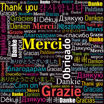 thanks in different languages design 