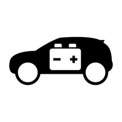 electro car battery icon