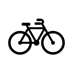 bycicle black simple icon
