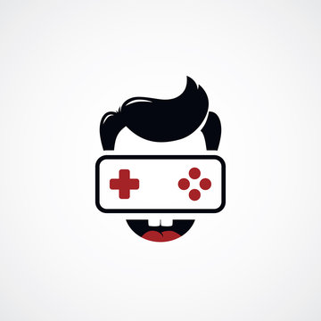game freak video game joystick logotype