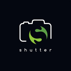 photography logotype S letter theme