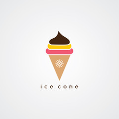 ice cream cone logotype