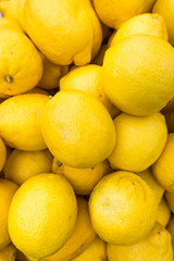 yellow lemons textures backgrounds.  Group of fresh lemons.