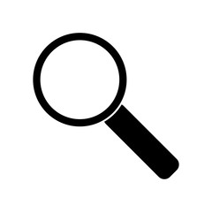 Magnifier glass icon. Search symbol. Vector illustration