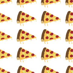 italian pizza slice pattern seamless