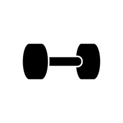 dumbbell bodybuilding black simple icon