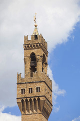 Italia,Firenze, la Torre di Arnolfo di Cambio,Palazzo Vecchio.
