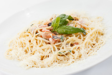 pasta with shrimps