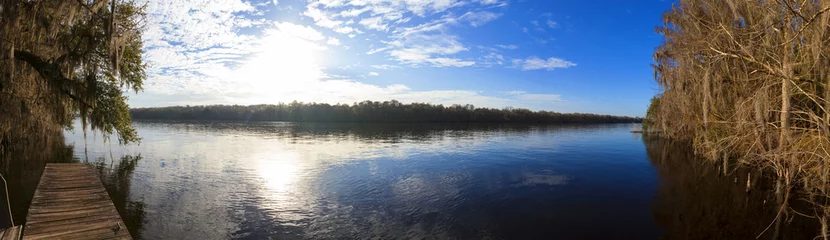 Foto auf Acrylglas Suwanee River 180 degree panorama © Wollwerth Imagery