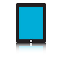 Tablet pc isolated on white background. Vector illustration.