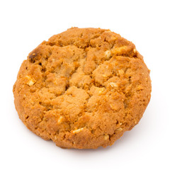 Oatmeal cookies with isolated background.